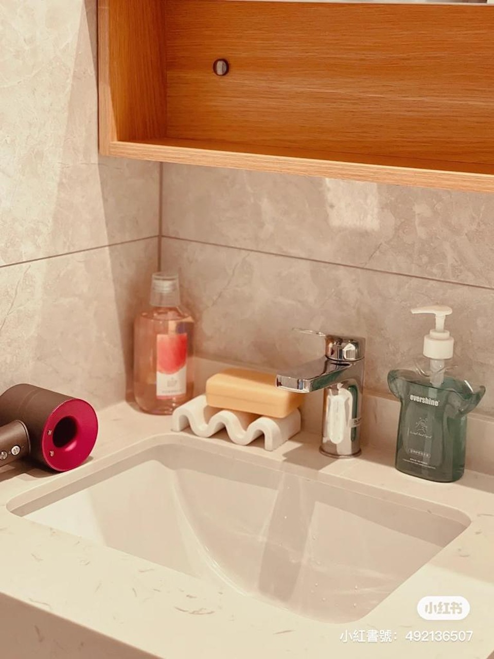 洗手間很整潔。